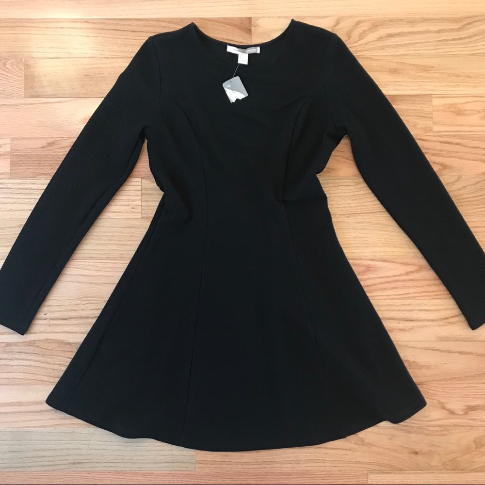 Black Long Sleeve Forever 21 Dress, Large
